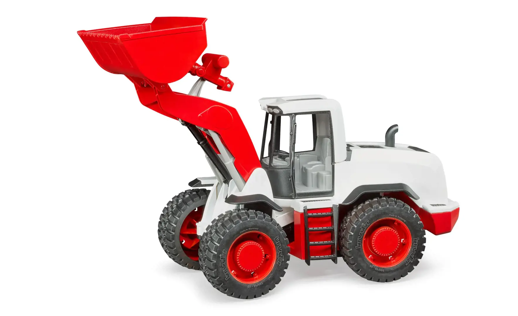 Image 2 for #03410 1:16 Bruder Red/White Wheel Loader