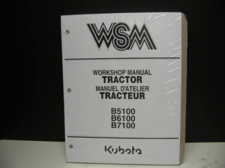 Kubota #97897-10502 B5100E/DT B6100E/DT B7100DT Shop Manual