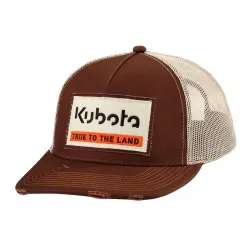 Kubota #2004628170001 Kubota True to the Land Brown Cap