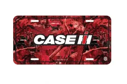 General #1806 Case IH Red Camo License Plate