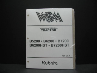Kubota #97897-10713 B5200DT/E B6200DT/E/HST, B7200DT/E/HST Shop Manual