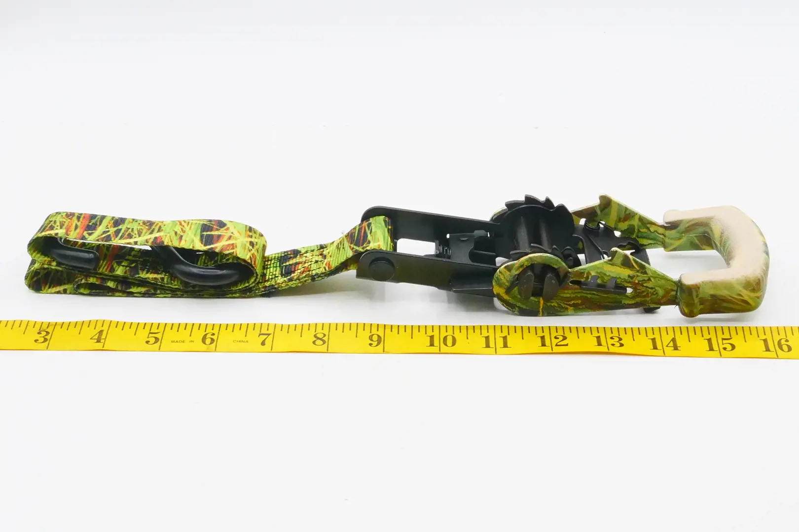 Image 7 for #77700-12133 10' x 1" Camo Ratchet Straps with S Hooks