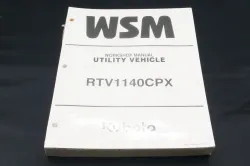 Kubota #9Y111-02931 RTV1140CPX Work Shop Manual