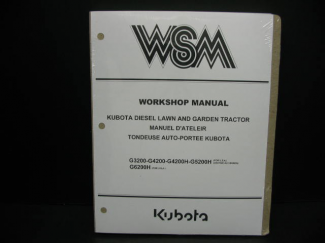 Kubota #97897-11030 G3200/G4200/G5200/G6200 - Service Manual