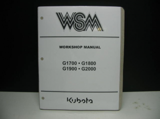 Kubota #97897-10835 G1700/G1800/G1900/G200  Service Manual 