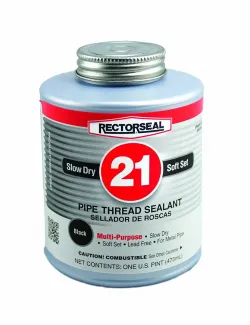 General #28651 RectorSeal 16oz # 21 Pipe Thread Sealant - Black