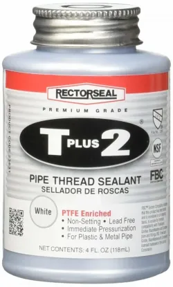 General #23631 RectorSeal 4oz T Plus 3 Pide Thread Sealant - White