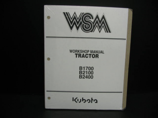 Kubota #97897-11776 B1700 / B2100 / B2400 Shop  Manual