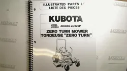Kubota #97898-41962 ZD326 Parts Manual