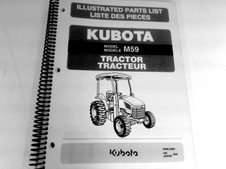 Kubota #97898-23990 M59  Parts Manual       