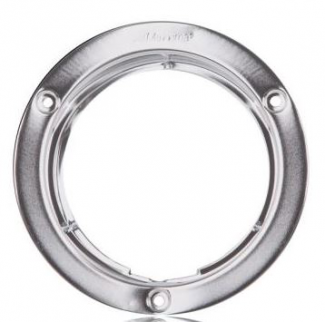 Maxxima Lighting #M43253CH 4" Round Stainless Steel Security Flange Chrome Finish