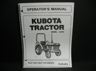 Kubota #32310-19712 L2350 Owners Manual