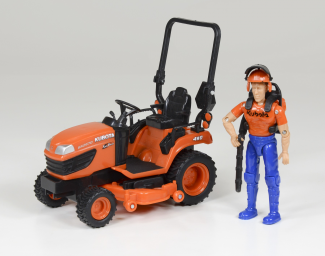 1:18 Kubota BX2670 Lawn Tractor & Turf Playset Part #77700-10057