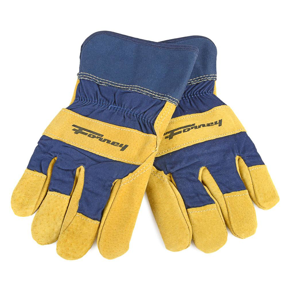 Forney #F53210 Lined Premium Pigskin Leather Palm Gloves (Men's L)