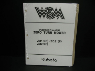 Kubota #97897-15061 ZD18/ZD21/ZD28 Service Manual