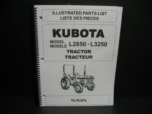 Kubota #97898-20190 L2850/L3250 Parts  Manual