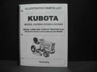 Kubota #97898-20211 G4200H/G5200H Parts Manual