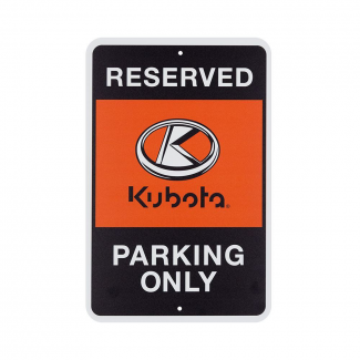 Kubota #KT19A-A352 Kubota 12"X18" Reserved Parking Tin Sign