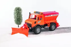 Bruder Toys #02572 1:16 MB Unimog Winter Service Truck w/ Snow Plow