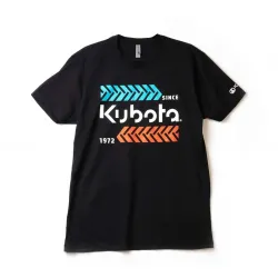 Kubota #KT23S-M922 Kubota Tire Tread Black T-Shirt