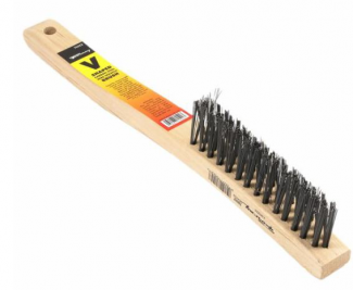Forney #F70522 Scratch Brush, V-Groove, Carbon, 3 x 19 Rows