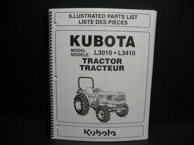 Kubota #97898-22000 L3010/L3410 Parts  Manual