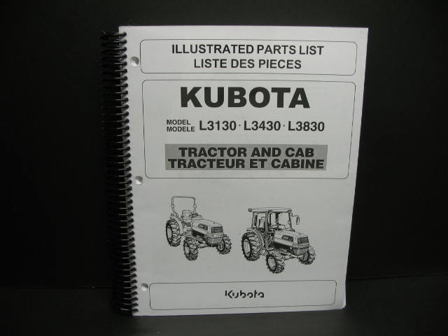Kubota #97898-22662 L3130/L3430/L3830 Parts manual