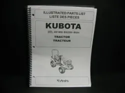 Kubota #97898-23210 BX1850/BX2350D/BX24 Parts Manual