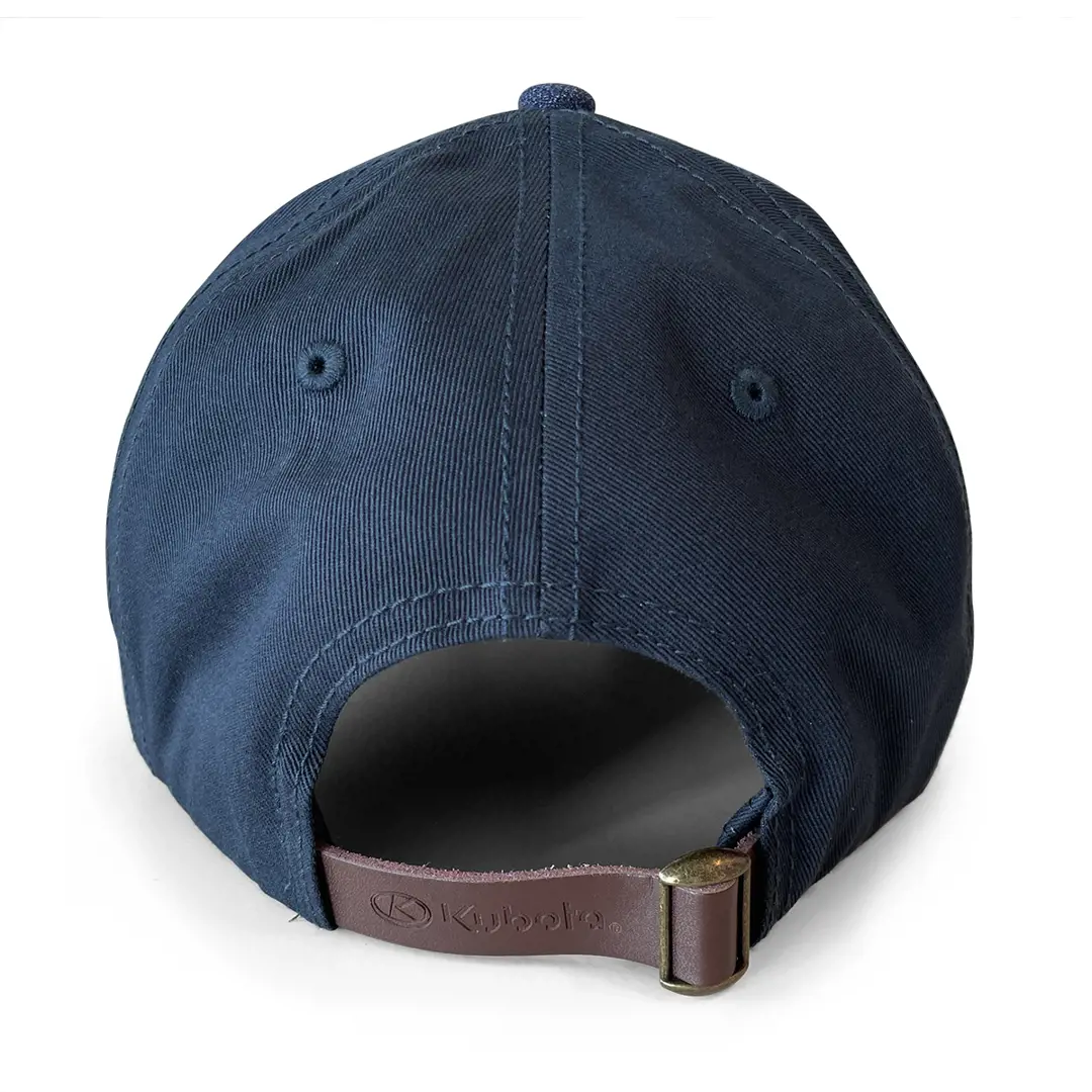 Image 2 for #C22-09384 Kubota Navy Denim Leather Patch Cap