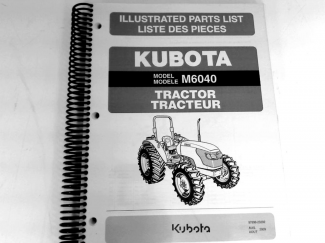 Kubota #97898-23292 M6040 Parts Manual