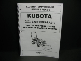 Kubota #97898-41391 BX1800/BX2200/BX22 & BX23 Parts Manual
