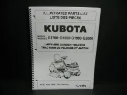 Kubota #97898-40712 G1800/G1900/G2000 Parts Manual  