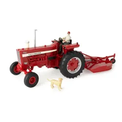 ERTL #ZFN44380 1:16 Big Farm Farmall 1256 Tractor with Mower and Figure