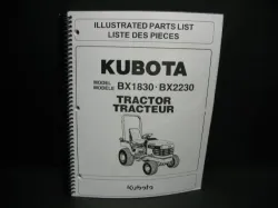 Kubota #97898-41450 BX1830D/BX2230 Parts Manual
