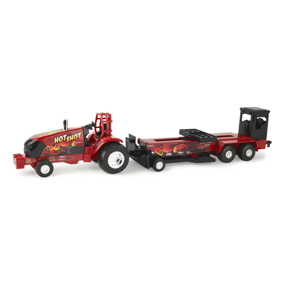 Image 1 for #ZFN47550 1:32 Case IH Pullback Puller Tractor with Sled