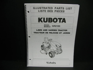 Kubota #97898-41620 GR2100 Parts Manual
