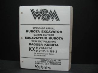 Kubota #97899-60456 KX41-2 - KX161-2 Service Manual