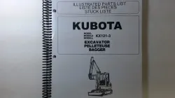 Kubota #97899-10033 KX121-3 Parts  Manual