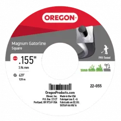 Oregon #22-055 GATORLINE, MAGNUM SQUARE .155 5LB SPOOL