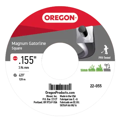 Image 1 for #22-055 GATORLINE, MAGNUM SQUARE .155 5LB SPOOL