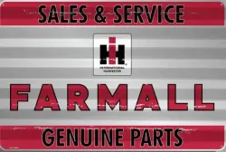 General #1908 Farmall Genuine Parts Corrugated Sign