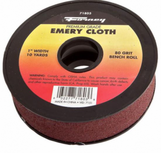 Forney #F71803 Emery Cloth Bench Roll, 80 Grit