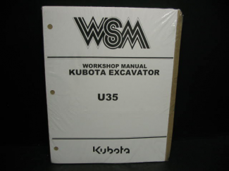 Kubota #97899-60640 U35 Work Shop Manual