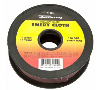 Forney #F71805 Emery Cloth Bench Roll, 180 Grit
