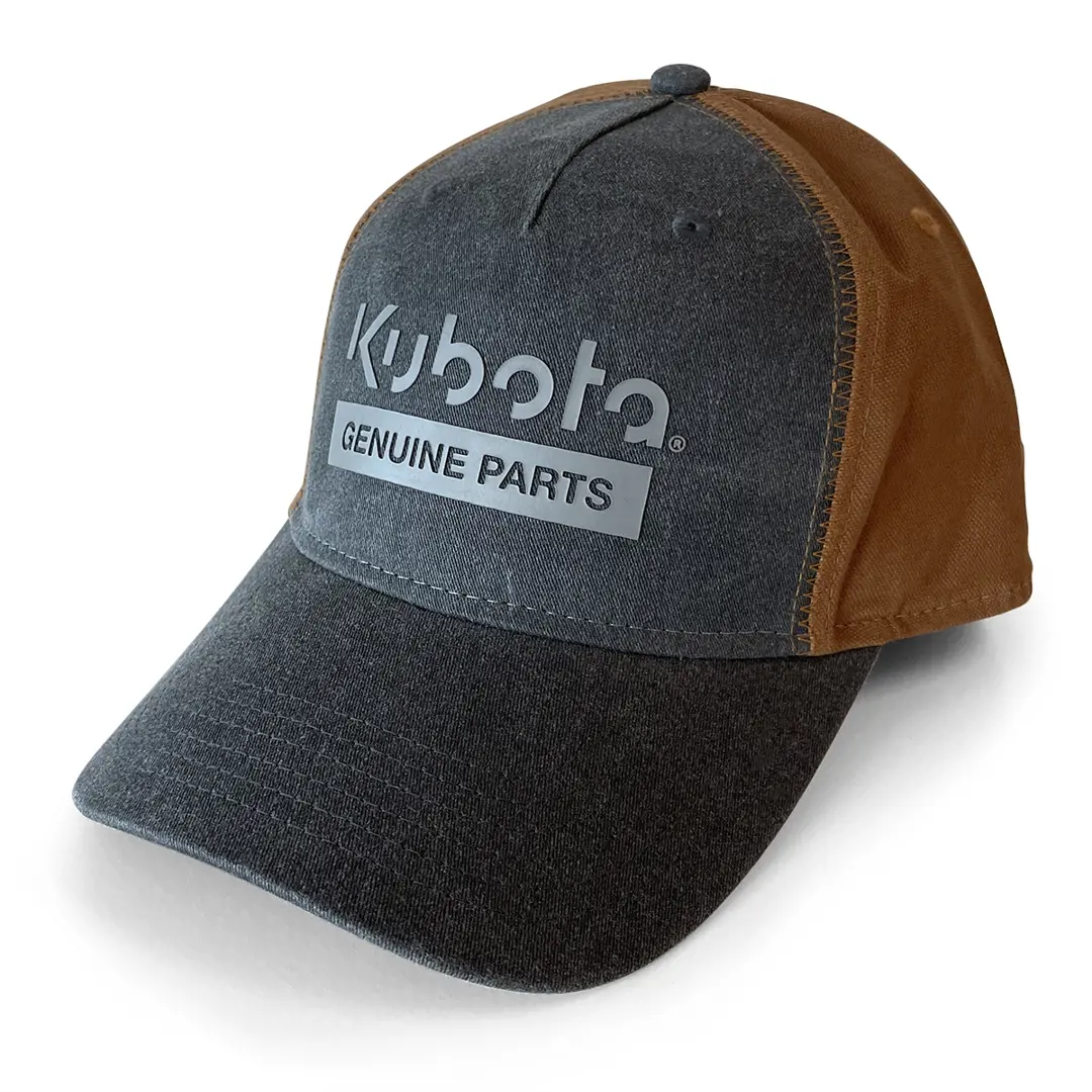 Image 1 for #C22-10980 Kubota Stone Grey / Brown Genuine Parts Cap