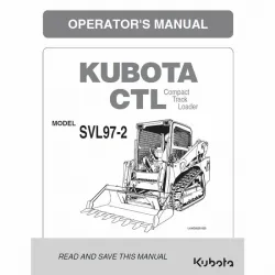 Kubota #V0641-58119 SVL97-2 Operator's Manual