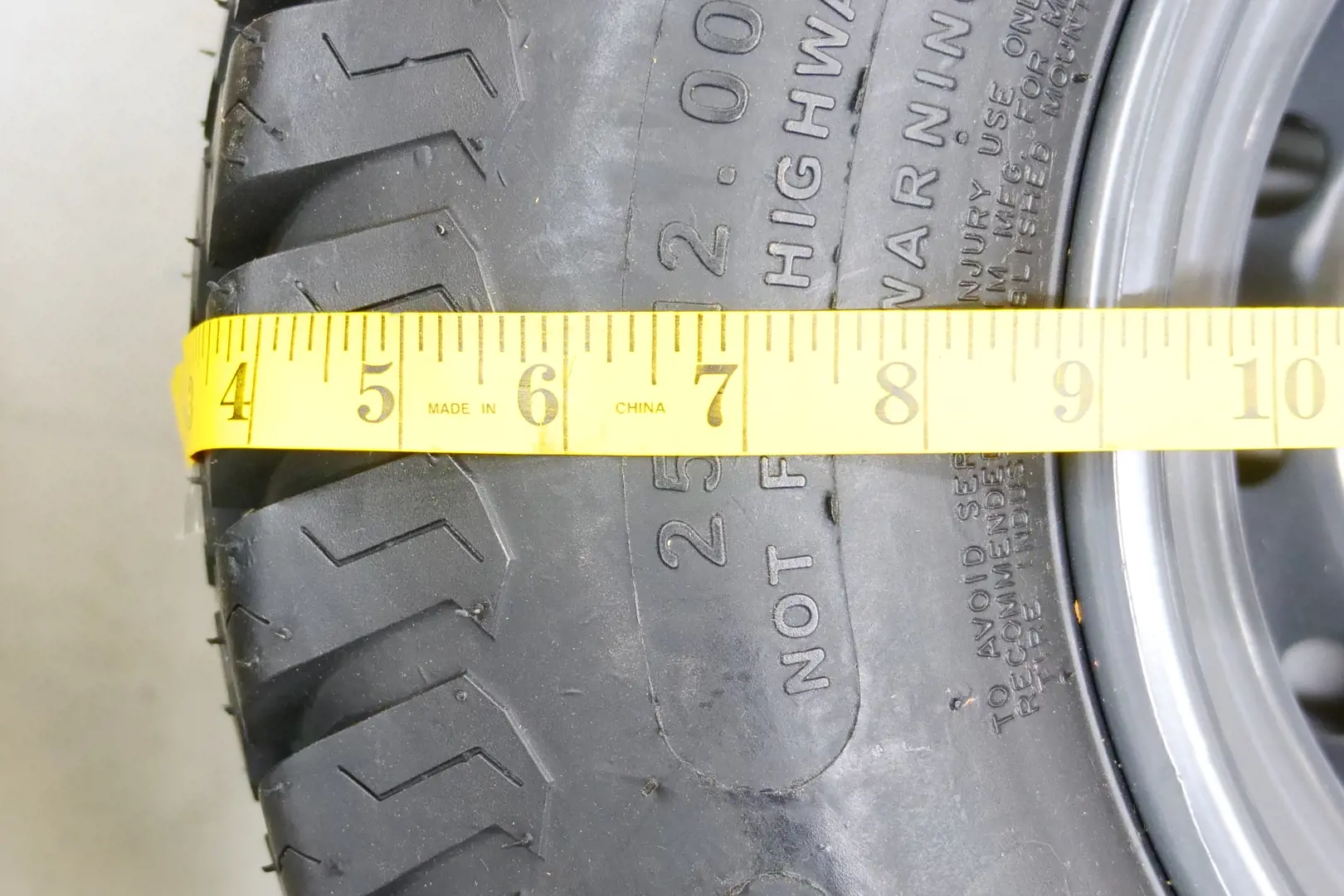 Image 5 for #K7591-19613 TURF Steel Wheel Tire, ASSY (25X12-12)