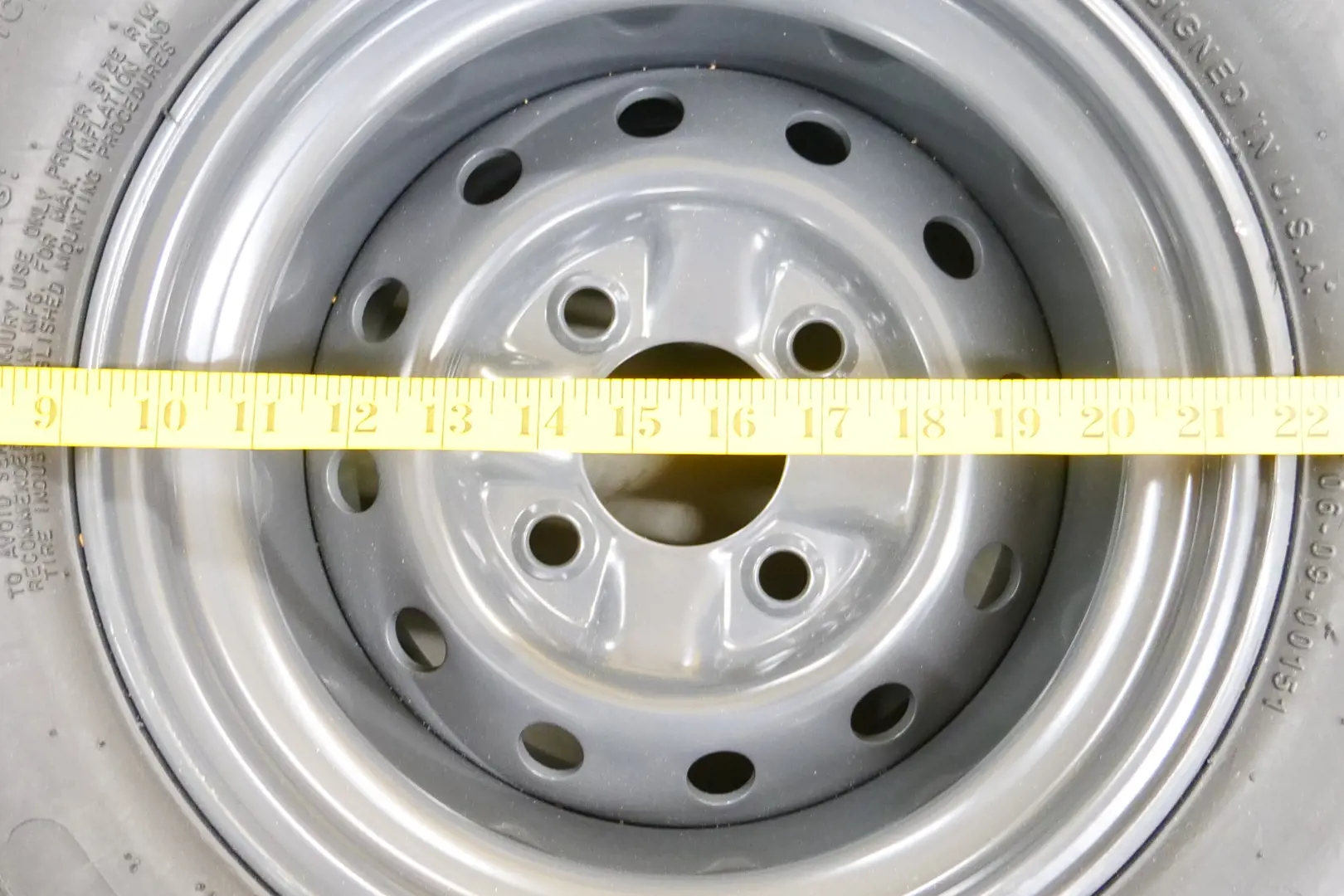 Image 4 for #K7591-19613 TURF Steel Wheel Tire, ASSY (25X12-12)