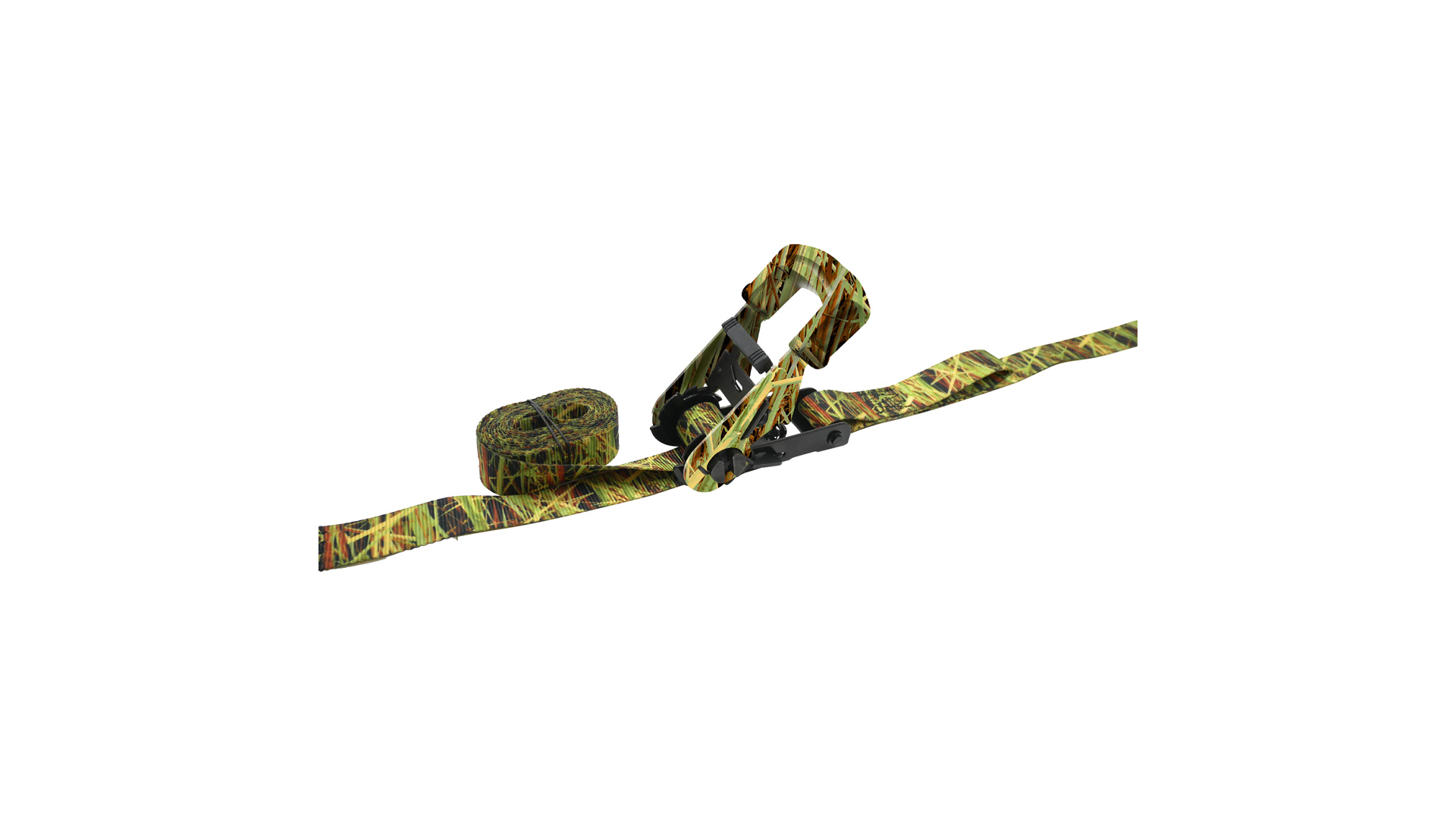 Image 11 for #77700-12133 10' x 1" Camo Ratchet Straps with S Hooks