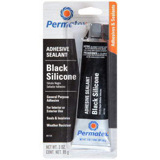Automotive Supplies #PERM81158 Permatex Black Silicone Adhesive Sealant